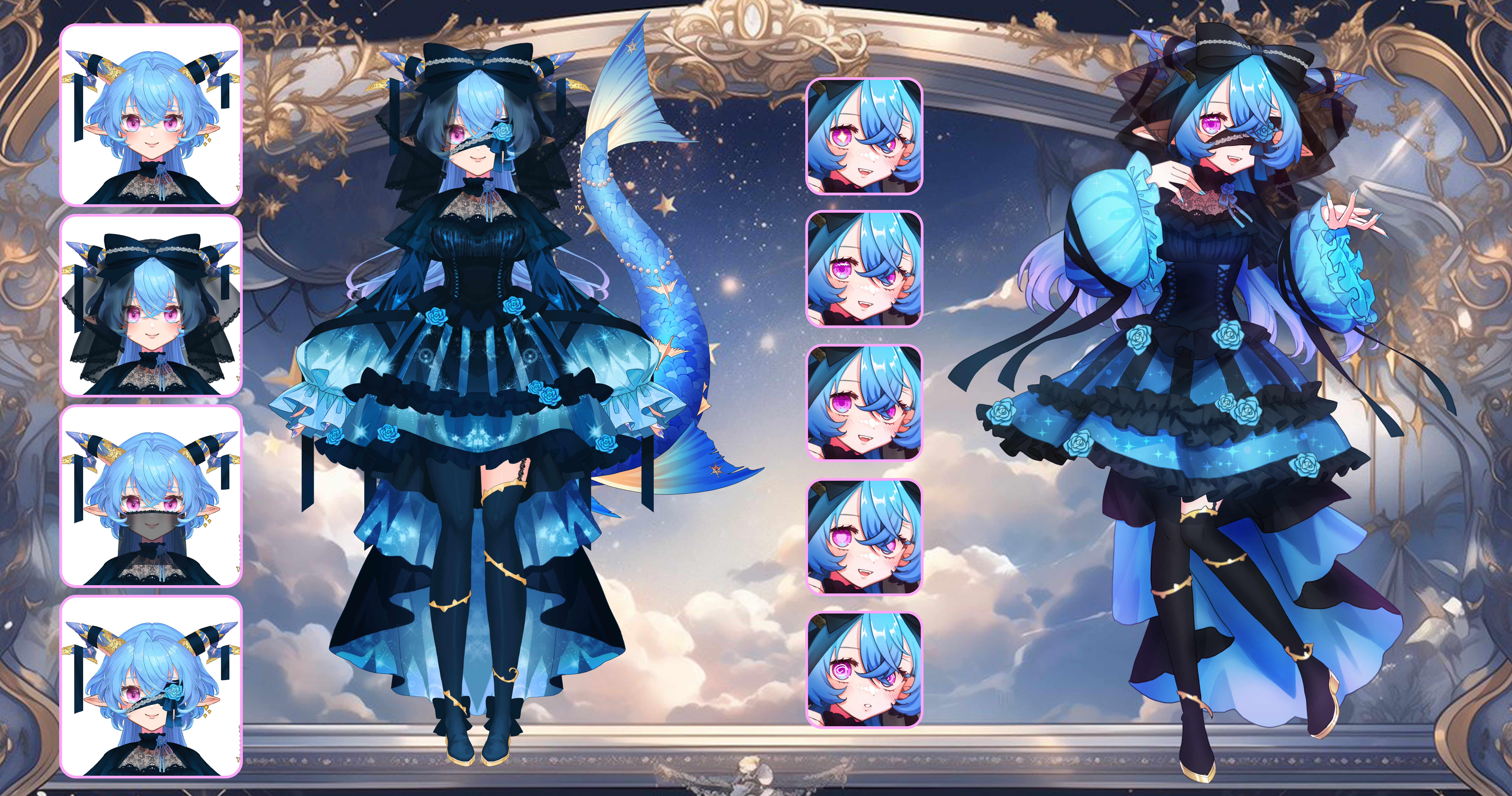HaturuLive2D_ゴシックドレス_まとめ.png